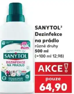 Kaufland SANYTOL Dezinfekce na prádlo nabídka