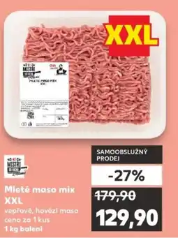 Kaufland Mleté maso mix XXL nabídka