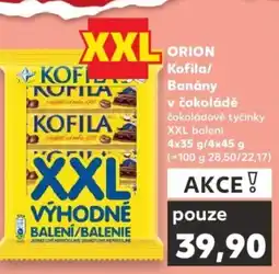 Kaufland ORION Kofila/ Banány v čokoládě nabídka
