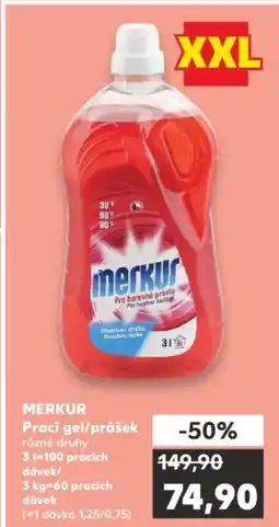 Kaufland MERKUR Prací gel/prášek nabídka