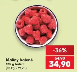 Kaufland Maliny balené nabídka