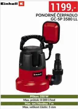 Baumax Ponorné čerpadlo GC-SP 3580 LL nabídka