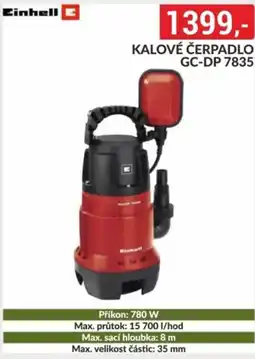 Baumax Kalové čerpadlo GC-DP 7835 nabídka