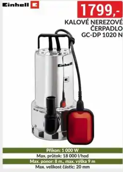 Baumax Kalové nerezové čerpadlo GC-DP 1020 N nabídka