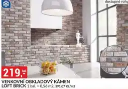 Baumax Venkovní obkladový kámen loft brick nabídka