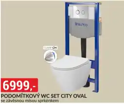 Baumax Podomítkový wc set city oval nabídka