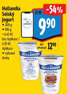 Albert Hollandia Selský jogurt nabídka