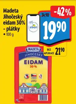 Albert Madeta Jihočeský eidam 30% - plátky nabídka
