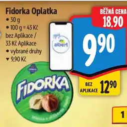 Albert Fidorka Oplatka nabídka