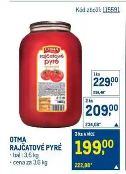 Makro OTMA RAJČATOVÉ PYRÉ nabídka