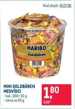 Makro MINI GOLDBÄREN MEDVÍDCI nabídka