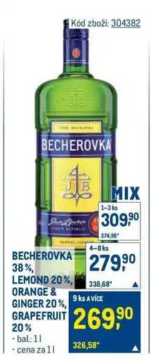 Makro Becherovka nabídka