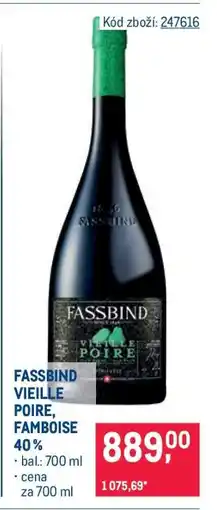 Makro FASSBIND VIEILLE POIRE, FRAMBOISE 40% nabídka