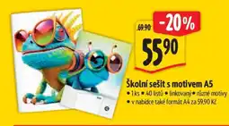 Albert Školní sešit s motivem A5 nabídka