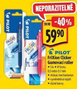 Albert Pilot FriXion Clicker Gumovací roller nabídka
