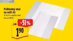 Albert Průhledný obal na sešit A5 nabídka