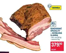Makro RANCHERSKÉ SPECIALITY – KOVBOJSKÁ SLANINA nabídka