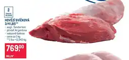 Makro Hovězí svíčková 3/4 lbs nabídka
