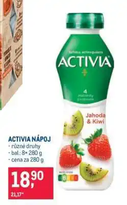 Makro Activia nápoj nabídka