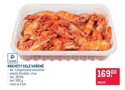 Makro KREVETY CELÉ VAŘENÉ nabídka