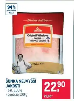 Makro Šunka nejvyšší jakosti nabídka