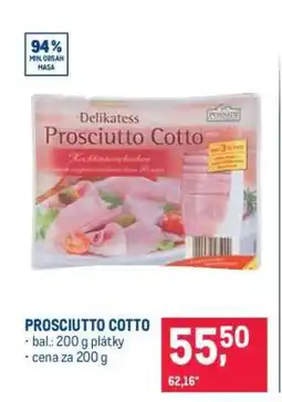 Makro Prosciutto cotto nabídka