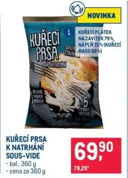 Makro Kuřecí prsa k natrhání sous-vide nabídka