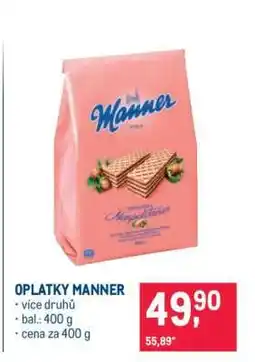Makro Oplatky Manner nabídka