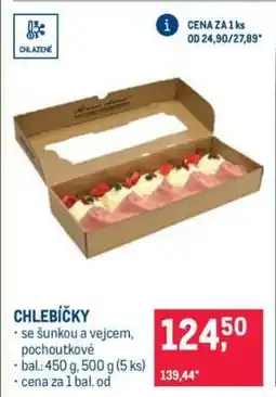 Makro Chlebíčky nabídka