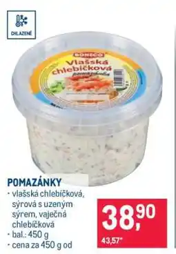 Makro Pomazánky nabídka