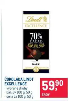 Makro Čokoláda Lindt Excellence nabídka