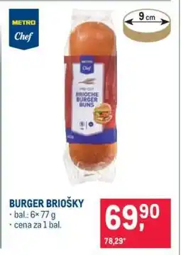 Makro BURGER BRIOŠKY nabídka