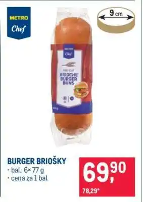 Makro BURGER BRIOŠKY nabídka