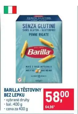 Makro BARILLA TĚSTOVINY BEZ LEPKU nabídka