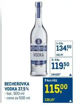 Makro BECHEROVKA VODKA 37,5 % nabídka