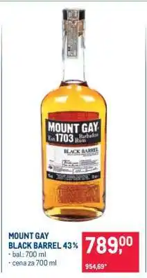 Makro Mount Gay Black Barrel 43 % nabídka