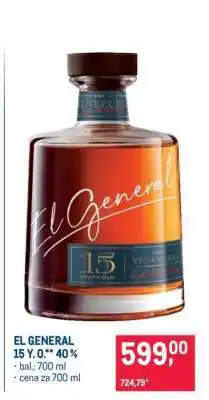 Makro EL GENERAL 15 Y.O.** 40% nabídka