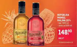 Makro REPUBLICA MANGO, MALINA 20 % nabídka
