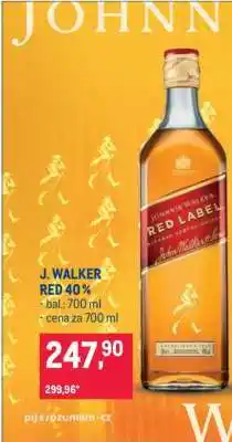 Makro J. WALKER RED 40 % nabídka