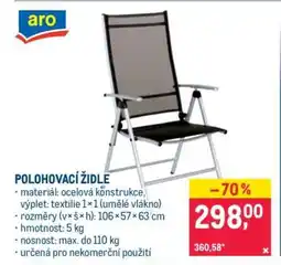 Makro Polohovací židle nabídka