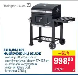 Makro ZAHRADNÍ GRIL NA DŘEVĚNÉ UHLÍ DELUXE nabídka
