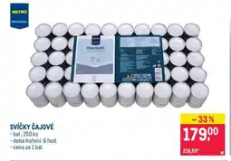 Makro Svíčky čajové nabídka