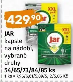 Terno JAR kapsle na nádobí vybrané druhy nabídka