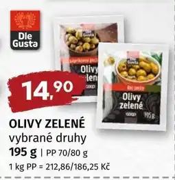 Terno OLIVY ZELENÉ vybrané druhy nabídka
