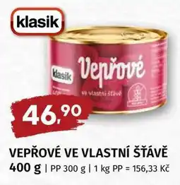 Terno Vepřové ve vlastní šťávě nabídka