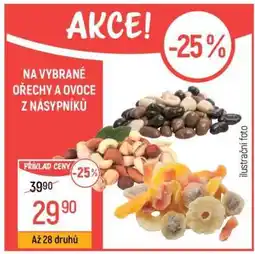 Globus Vybrané ořechy a ovoce z násypníků nabídka