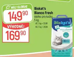 Globus Biokat's Bianco Fresh stelivo pro kočky 5 kg nabídka