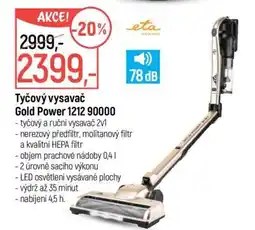 Globus Tyčový vysavač Gold Power 1212 90000 nabídka