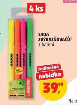 Penny Market Sada zvýrazňovačů nabídka