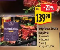 Albert Vepřová žebra na pivu nabídka